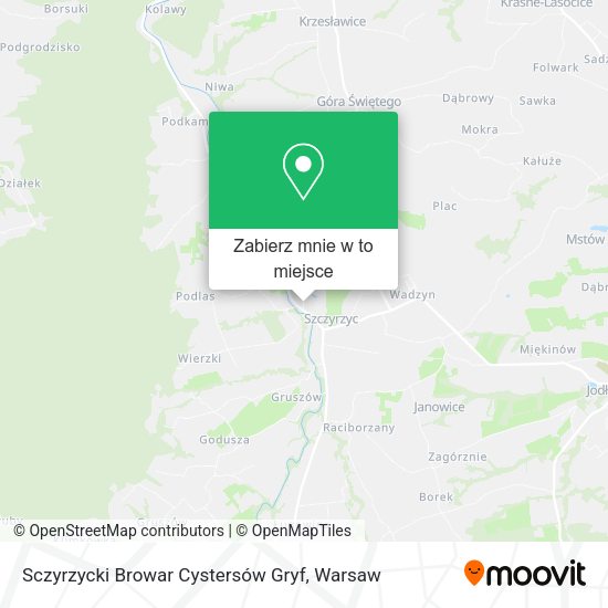 Mapa Sczyrzycki Browar Cystersów Gryf