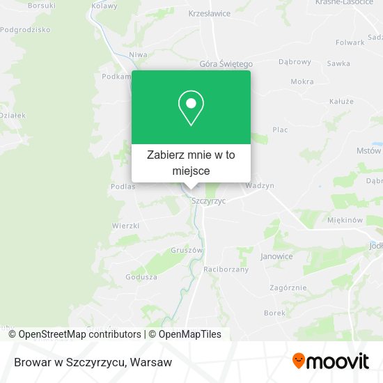 Mapa Browar w Szczyrzycu