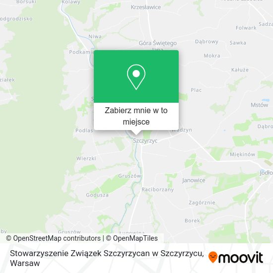 Mapa Stowarzyszenie Związek Szczyrzycan w Szczyrzycu