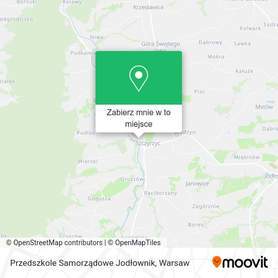 Mapa Przedszkole Samorządowe Jodłownik