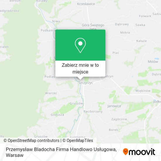 Mapa Przemysław Bladocha Firma Handlowo Usługowa