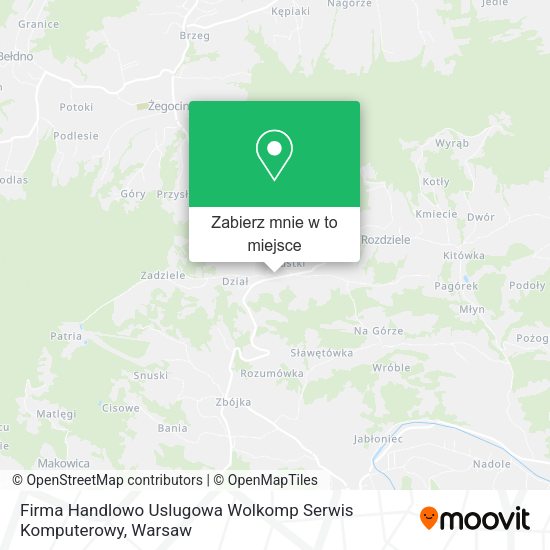 Mapa Firma Handlowo Uslugowa Wolkomp Serwis Komputerowy