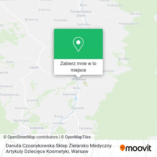 Mapa Danuta Czosnykowska Sklep Zielarsko Medyczny Artykuly Dziecięce Kosmetyki