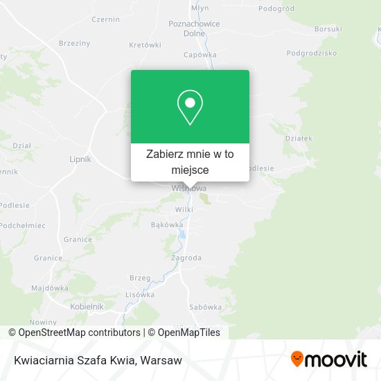 Mapa Kwiaciarnia Szafa Kwia