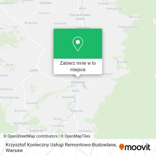 Mapa Krzysztof Konieczny Usługi Remontowo-Budowlane