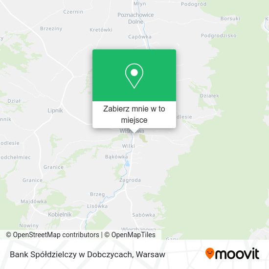 Mapa Bank Spółdzielczy w Dobczycach