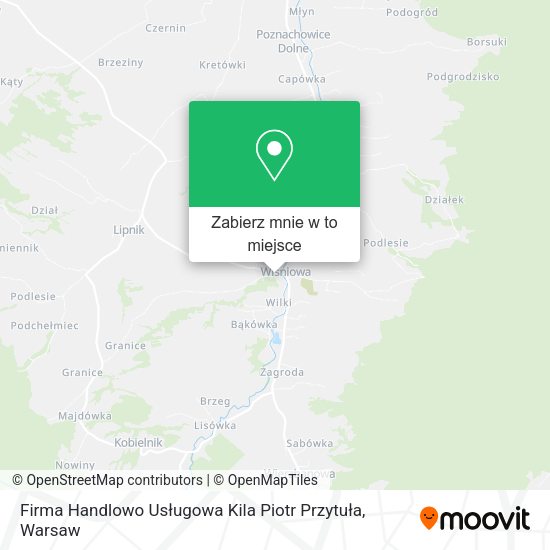 Mapa Firma Handlowo Usługowa Kila Piotr Przytuła