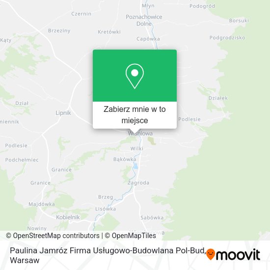 Mapa Paulina Jamróz Firma Usługowo-Budowlana Pol-Bud