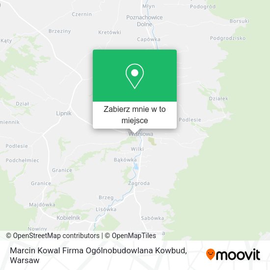 Mapa Marcin Kowal Firma Ogólnobudowlana Kowbud