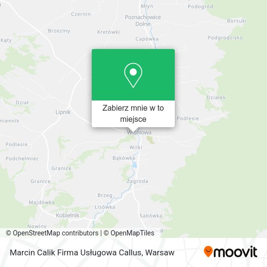 Mapa Marcin Calik Firma Usługowa Callus