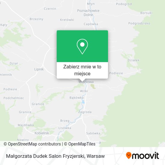 Mapa Małgorzata Dudek Salon Fryzjerski