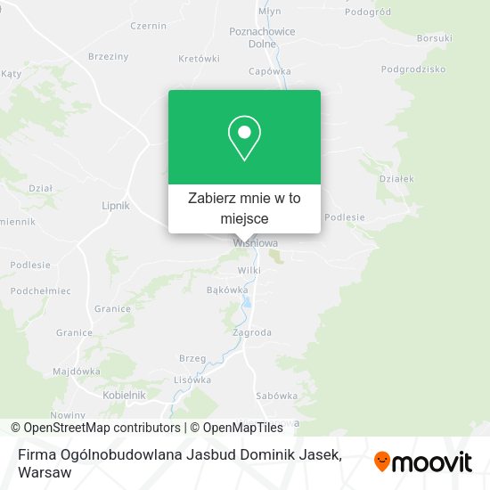 Mapa Firma Ogólnobudowlana Jasbud Dominik Jasek