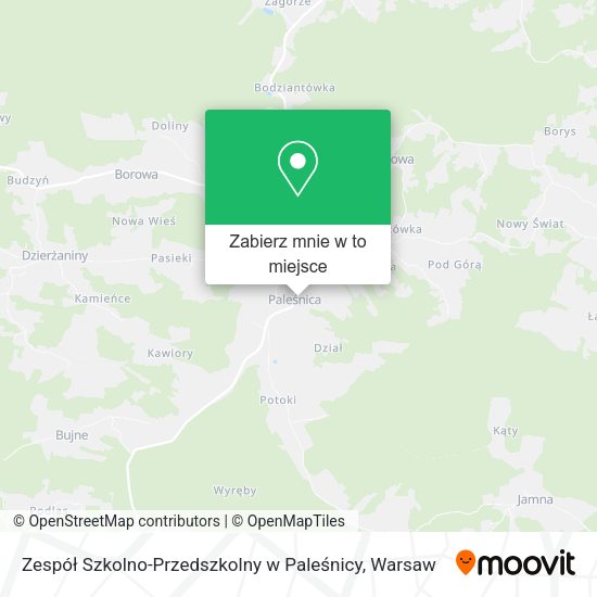 Mapa Zespół Szkolno-Przedszkolny w Paleśnicy