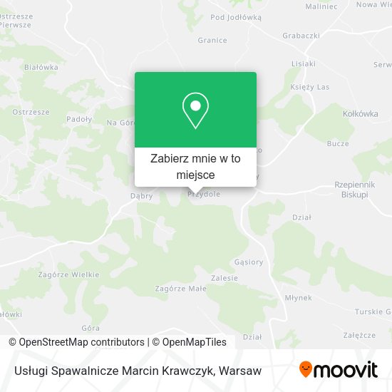 Mapa Usługi Spawalnicze Marcin Krawczyk