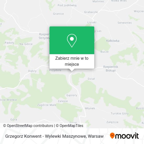 Mapa Grzegorz Konwent - Wylewki Maszynowe