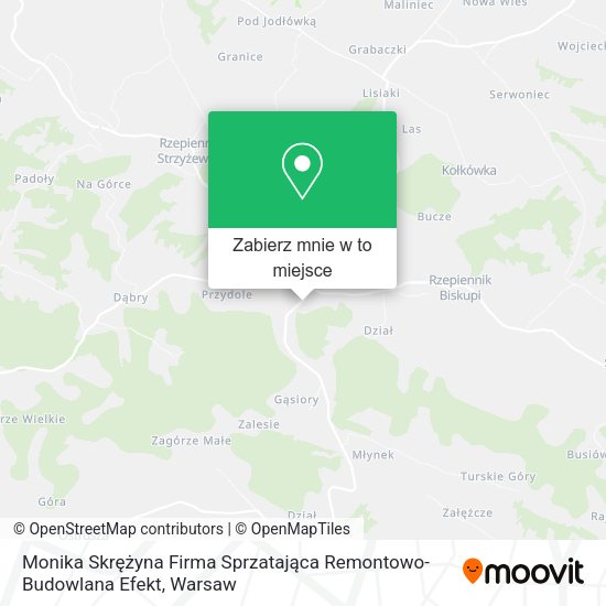 Mapa Monika Skrężyna Firma Sprzatająca Remontowo-Budowlana Efekt