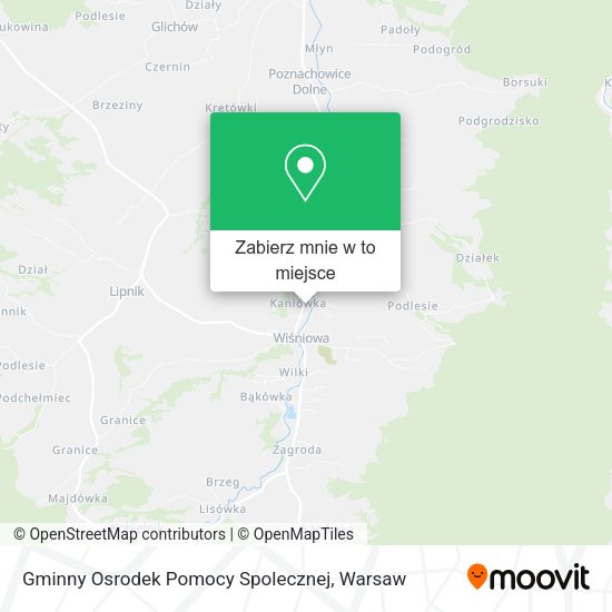 Mapa Gminny Osrodek Pomocy Spolecznej