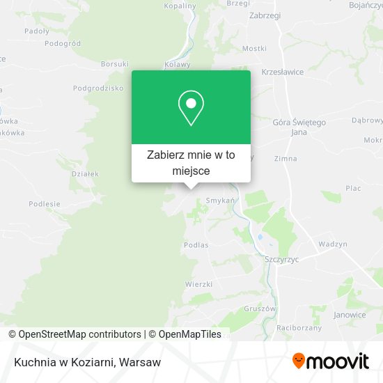 Mapa Kuchnia w Koziarni