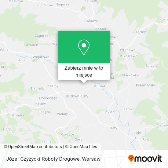 Mapa Józef Czyżycki Roboty Drogowe