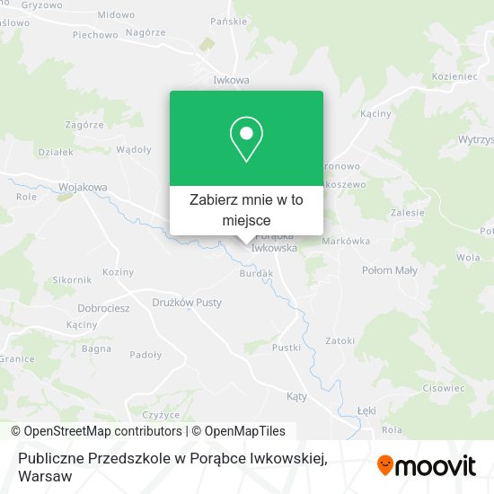 Mapa Publiczne Przedszkole w Porąbce Iwkowskiej