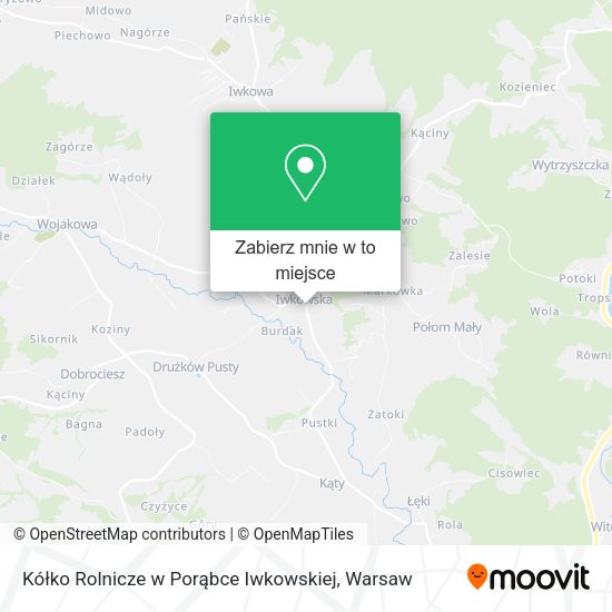 Mapa Kółko Rolnicze w Porąbce Iwkowskiej