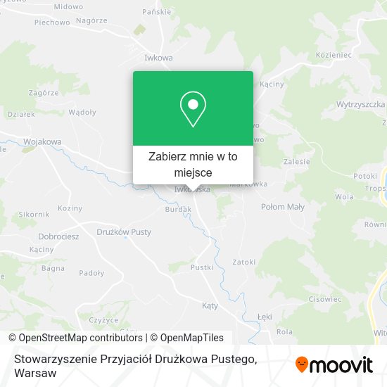 Mapa Stowarzyszenie Przyjaciół Drużkowa Pustego