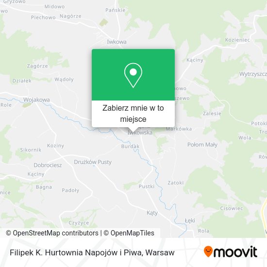 Mapa Filipek K. Hurtownia Napojów i Piwa