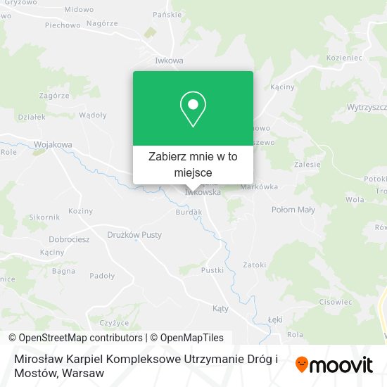 Mapa Mirosław Karpiel Kompleksowe Utrzymanie Dróg i Mostów