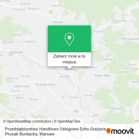 Mapa Przedsiębiorstwo Handlowo Usługowe Echo Grażyna Prusak Burdacka