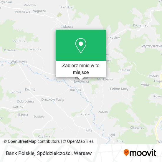 Mapa Bank Polskiej Spółdzielczości