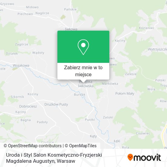 Mapa Uroda i Styl Salon Kosmetyczno-Fryzjerski Magdalena Augustyn