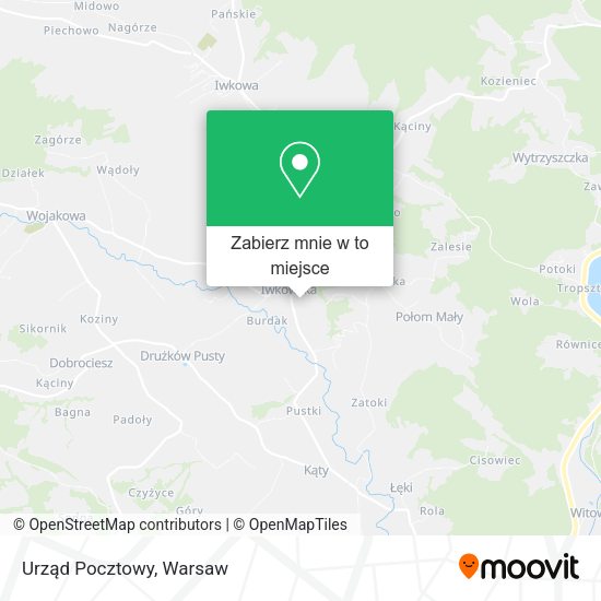 Mapa Urząd Pocztowy