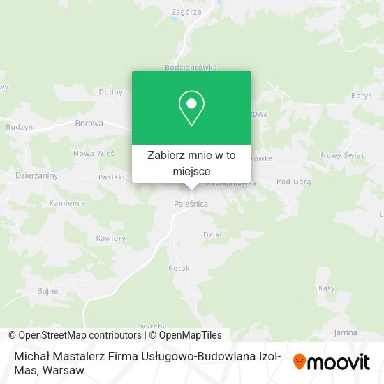 Mapa Michał Mastalerz Firma Usługowo-Budowlana Izol-Mas