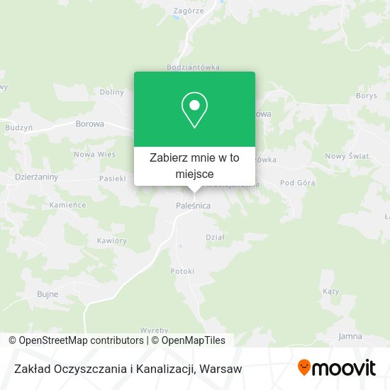 Mapa Zakład Oczyszczania i Kanalizacji