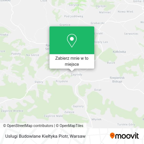 Mapa Usługi Budowlane Kiełtyka Piotr