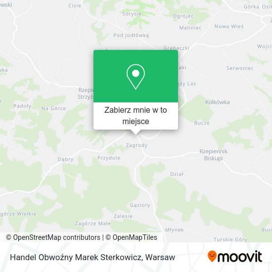 Mapa Handel Obwoźny Marek Sterkowicz