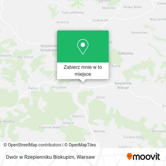 Mapa Dwór w Rzepienniku Biskupim