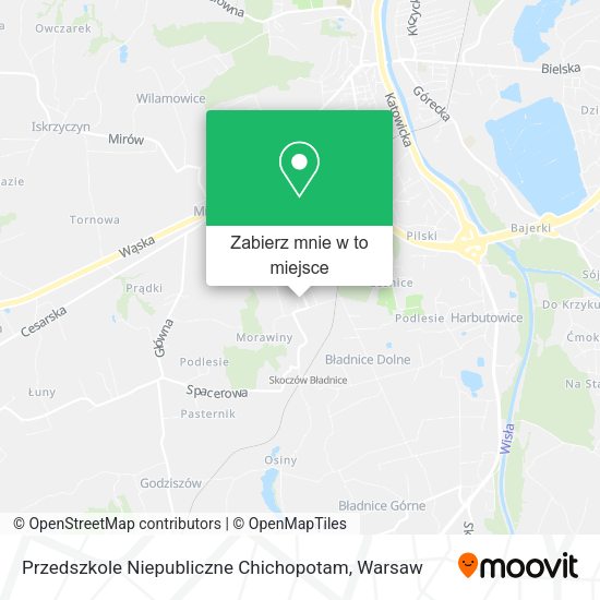 Mapa Przedszkole Niepubliczne Chichopotam