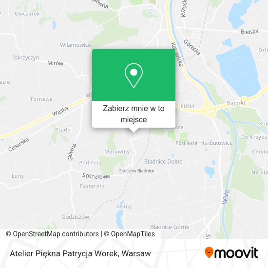 Mapa Atelier Piękna Patrycja Worek