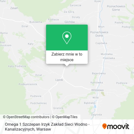 Mapa Omega 1 Szczepan Irzyk Zakład Sieci Wodno - Kanalizacyjnych