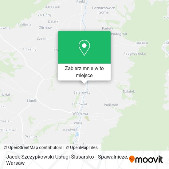 Mapa Jacek Szczypkowski Usługi Ślusarsko - Spawalnicze