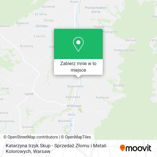 Mapa Katarzyna Irzyk Skup - Sprzedaż Złomu i Metali Kolorowych