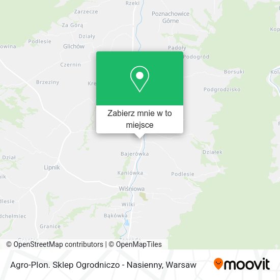 Mapa Agro-Plon. Sklep Ogrodniczo - Nasienny