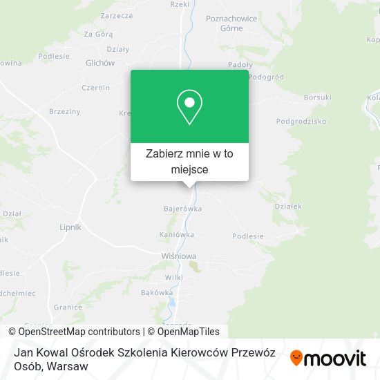 Mapa Jan Kowal Ośrodek Szkolenia Kierowców Przewóz Osób