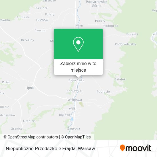 Mapa Niepubliczne Przedszkole Frajda