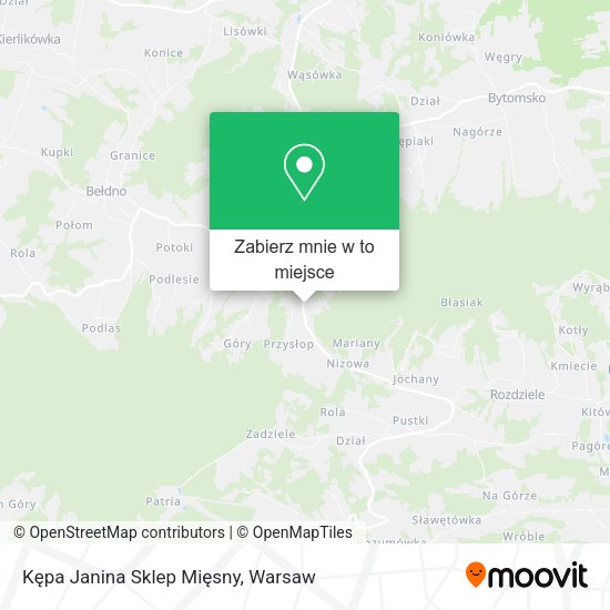 Mapa Kępa Janina Sklep Mięsny