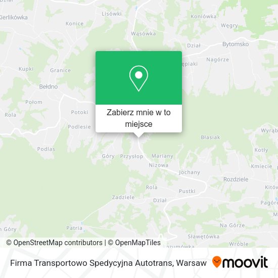 Mapa Firma Transportowo Spedycyjna Autotrans