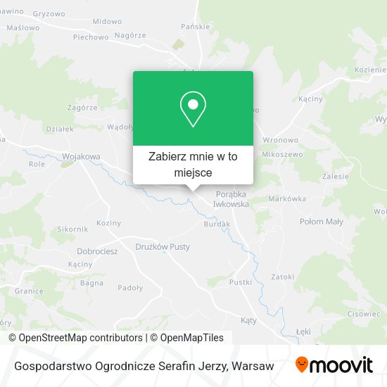 Mapa Gospodarstwo Ogrodnicze Serafin Jerzy