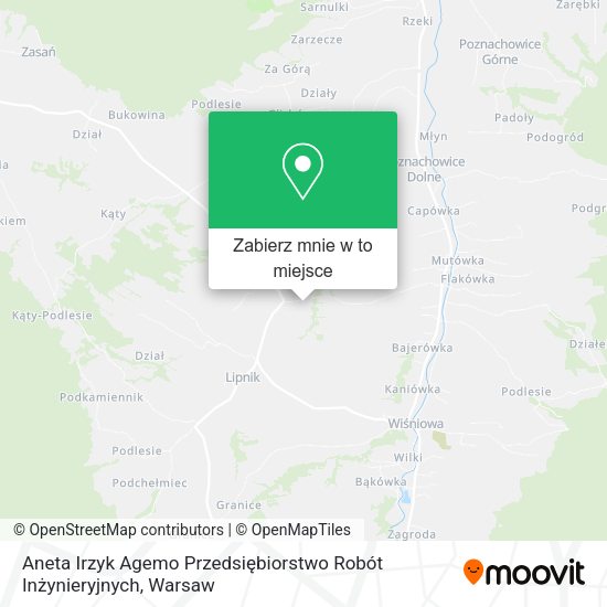 Mapa Aneta Irzyk Agemo Przedsiębiorstwo Robót Inżynieryjnych