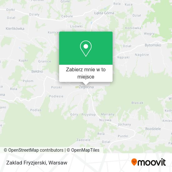 Mapa Zaklad Fryzjerski